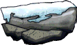 Rock Covered in Snow